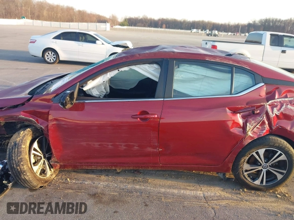 2020 Nissan Sentra SV with VIN 3N1AB8CV5LY228884, listed as a IAAI auction lot 41800372 with 55,259 mi miles and . Bid and sale history available at DreamBid. Image 14.