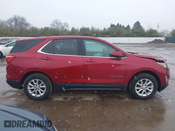 2019 Chevrolet Equinox LT z VIN 3GNAXUEVXKS548201, wystawiony jako IAAI lot #41715202 z przebiegiem 81 323 mil mil oraz . Historia ofert i sprzedaży dostępna na DreamBid. Obrazek 13.