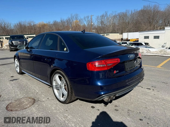 2014 Audi S4 Premium Plus with VIN WAUBGAFL1EA00570, listed as a Copart auction lot 54531555 with 158,010 mi miles and Clean Title. Bid and sale history available at carsss.com. Image 3.