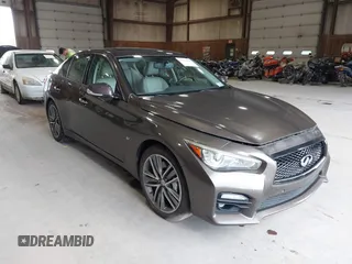2014 Infiniti Q50 Sport with VIN JN1BV7AR5EM694526, listed as a IAAI auction lot 42782010 with 145,152 mi miles and . Bid and sale history available at DreamBid. Image 1.
