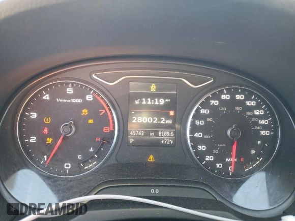 2015 Audi A3 1.8T Premium Plus with VIN WAU5CLFF3F1044097, listed as a Copart auction lot 87940465 with 45,743 mi miles and Salvage Title. Bid and sale history available at carsss.com. Image 9.