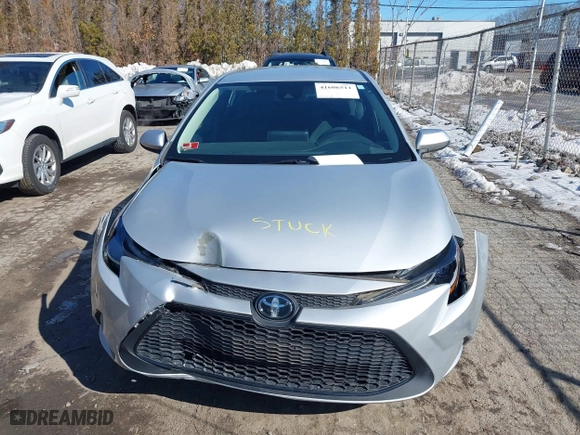 2020 Toyota Corolla LE with VIN 5YFEPRAE8LP124558, listed as a IAAI auction lot 41606511 with 13,529 mi miles. Bid and sale history available at carsss.com. Image 12.