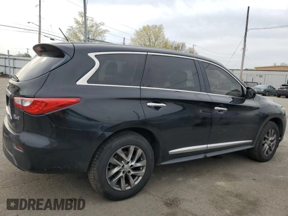 2015 Infiniti QX60 with VIN 5N1AL0MM8FC518644, listed as a Copart auction lot 52894045 with 172,910 mi miles and Salvage Title. Bid and sale history available at carsss.com. Image 3.
