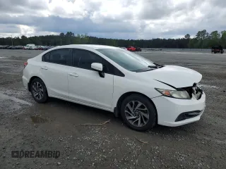 2014 Honda Civic LX with VIN 2HGFB2F50EH534896, listed as a Copart auction lot 52857245 with 157,284 mi miles and Salvage Title. Bid and sale history available at DreamBid. Image 4.