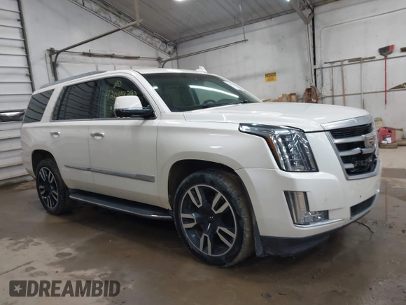 2015 Cadillac Escalade Luxury z VIN 1GYS4MKJ0FR566796, wystawiony jako IAAI lot #42044792 z przebiegiem 176 162 mil mil oraz . Historia ofert i sprzedaży dostępna na DreamBid. Obrazek 1.