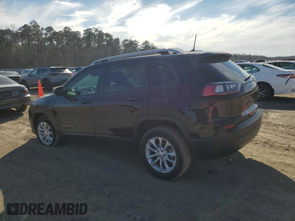 2021 Jeep Cherokee Latitude with VIN 1C4PJLCBXMD163988, listed as a Copart auction lot 47434305 with 36,888 mi miles and Salvage Title. Bid and sale history available at carsss.com. Image 2.