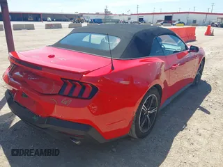 2024 Ford Mustang EcoBoost with VIN 1FAGP8UH2R5130814, listed as a IAAI auction lot 42618860 with 34,042 mi miles and . Bid and sale history available at DreamBid. Image 4.