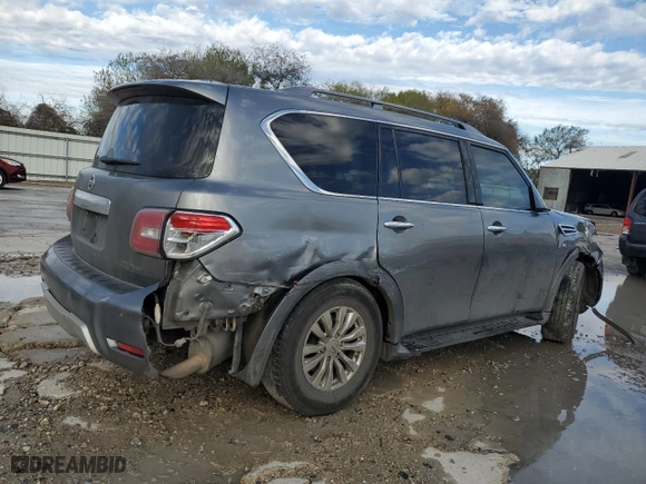 2018 Nissan Armada SL with VIN JN8AY2ND1J9052548, listed as a Copart auction lot 88056125 with 160,027 mi miles and Salvage Title. Bid and sale history available at carsss.com. Image 3.