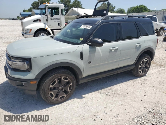 2022 Ford Bronco Sport Outer Banks with VIN 3FMCR9C67NRE27217, listed as a Copart auction lot 57079945 with 24,145 mi miles and Salvage title. Bid and sale history available at DreamBid. Image 1.