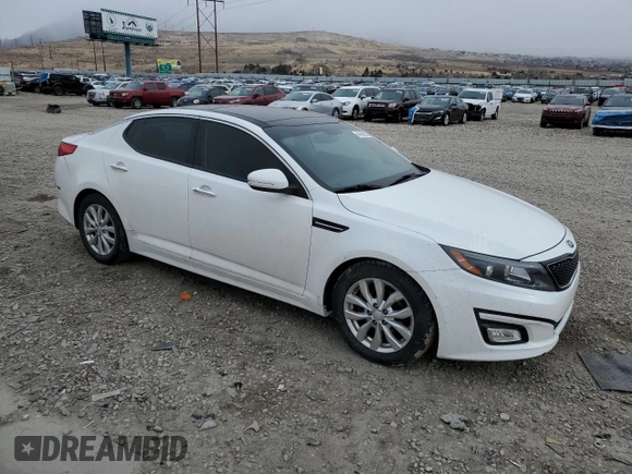 2015 Kia Optima EX with VIN 5XXGN4A78FG496319, listed as a Copart auction lot 44060095 with 101,584 mi miles and Salvage Title. Bid and sale history available at DreamBid. Image 4.
