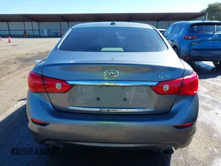 2014 Infiniti Q50 with VIN JN1BV7AP0EM682444, listed as a IAAI auction lot 41857312 with 140,765 mi miles. Bid and sale history available at carsss.com. Image 16.