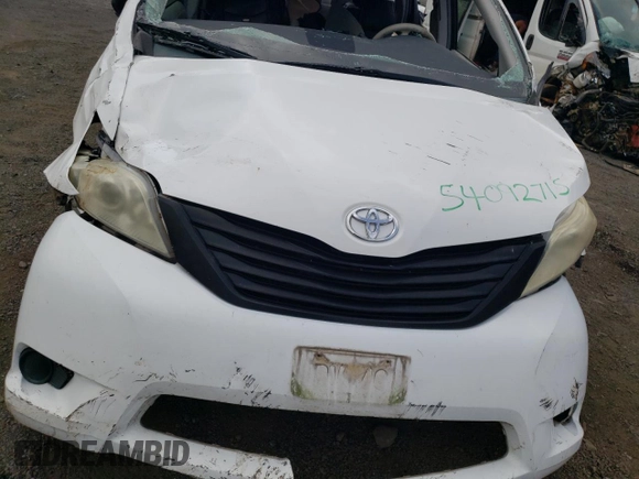 2014 Toyota Sienna L with VIN 5TDZK3DC8ES520037, listed as a Copart auction lot 54092715 with Not provided miles and Salvage title. Bid and sale history available at DreamBid. Image 12.