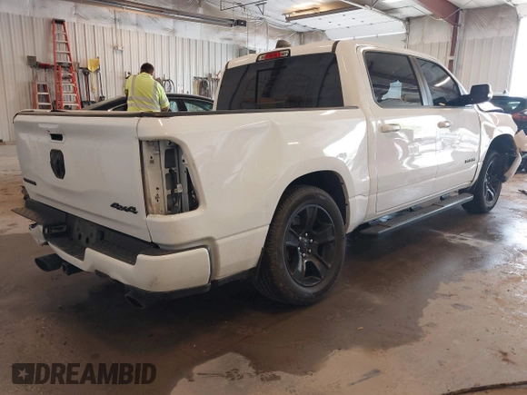 2020 Ram 1500 Big Horn with VIN 1C6SRFFTXLN241064, listed as a IAAI auction lot 42268373 with 116,167 mi miles and . Bid and sale history available at DreamBid. Image 4.