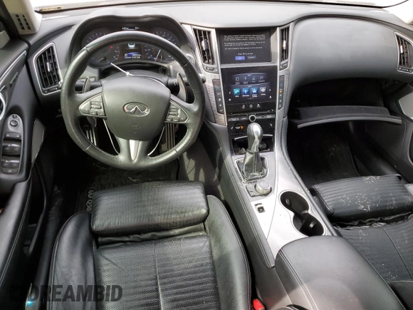 2017 Infiniti Q50 Premium z VIN JN1EV7AR7HM839776, wystawiony jako Copart lot #55572865 z przebiegiem 84 822 mil mil oraz Szkoda całkowita • Salvage title. Historia ofert i sprzedaży dostępna na DreamBid. Obrazek 8.