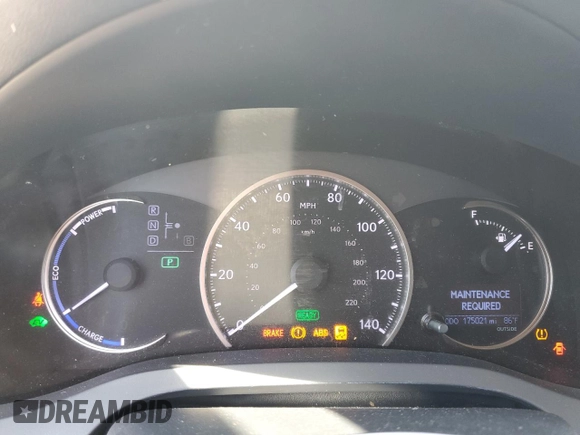 2014 Lexus CT 200h with VIN JTHKD5BHXE2195211, listed as a Copart auction lot 65255355 with 175,021 mi miles and Clean title. Bid and sale history available at DreamBid. Image 9.
