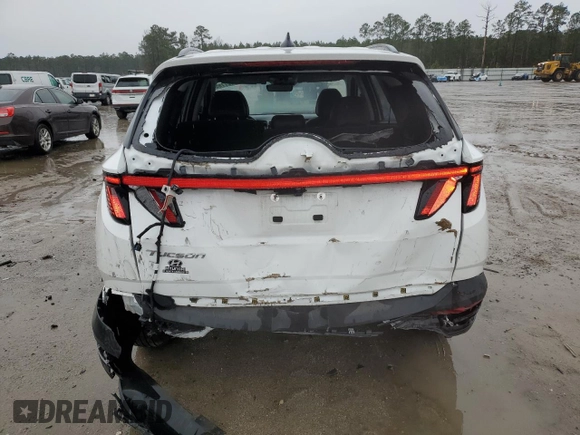 2023 Hyundai Tucson SEL with VIN 5NMJF3AE3PH237591, listed as a Copart auction lot 44927785 with 17,170 mi miles and Salvage Title. Bid and sale history available at carsss.com. Image 6.