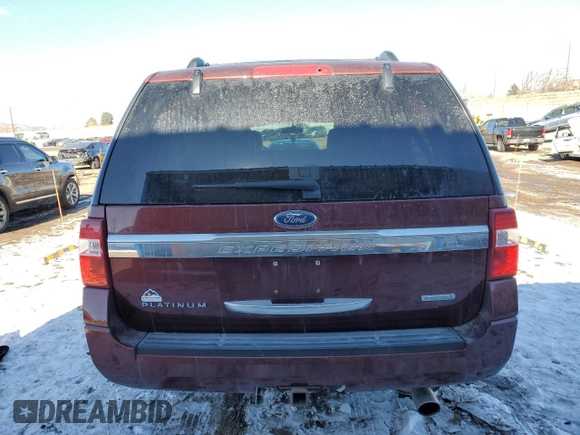 2017 Ford Expedition EL Platinum with VIN 1FMJK1MT7HEA52308, listed as a Copart auction lot 42376245 with 108,063 mi miles and Salvage Title. Bid and sale history available at carsss.com. Image 6.