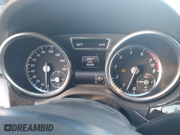 2015 Mercedes-Benz M 350 with VIN 4JGDA5JB1FA452999, listed as a IAAI auction lot 41100935 with 52,636 mi miles and . Bid and sale history available at DreamBid. Image 7.