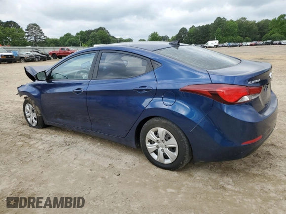 2016 Hyundai Elantra SE z VIN 5NPDH4AE7GH764131, wystawiony jako Copart lot #56663305 z przebiegiem 136 123 mil mil oraz Szkoda całkowita • Salvage title. Historia ofert i sprzedaży dostępna na DreamBid. Obrazek 2.