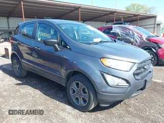2020 Ford EcoSport S z VIN MAJ6S3FL6LC392160, wystawiony jako IAAI lot #42112342 z przebiegiem 82 948 mil mil oraz . Historia ofert i sprzedaży dostępna na DreamBid. Obrazek 1.