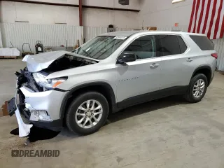 2021 Chevrolet Traverse LS with VIN 1GNERFKWXMJ263118, listed as a Copart auction lot 49945675 with 55,716 mi miles and Salvage Title. Bid and sale history available at carsss.com. Image 1.
