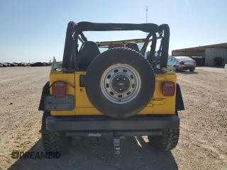 2001 Jeep Wrangler SE with VIN 1J4FA29P81P308796, listed as a Copart auction lot 66028964 with 178,271 mi miles and Salvage Title. Bid and sale history available at carsss.com. Image 6.