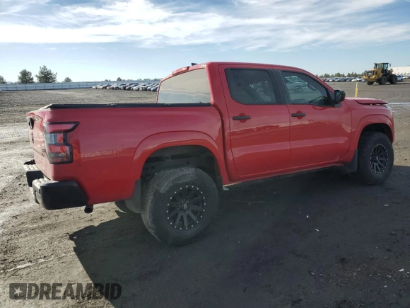 2022 Nissan Frontier S with VIN 1N6ED1EK4NN611330, listed as a Copart auction lot 47478195 with 100,477 mi miles and Salvage title. Bid and sale history available at DreamBid. Image 3.