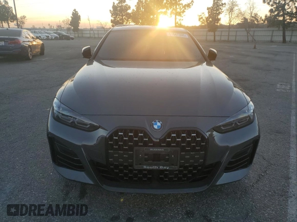 2023 BMW 4 Series 430i with VIN WBA63AV04PFN34378, listed as a Copart auction lot 41647305 with 33,416 mi miles and Salvage title. Bid and sale history available at DreamBid. Image 5.