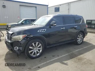 2012 Infiniti QX56 8-passenger z VIN JN8AZ2NC0C9316950, wystawiony jako Copart lot #52048255 z przebiegiem 166 911 mil mil oraz Szkoda całkowita • Salvage title. Historia ofert i sprzedaży dostępna na DreamBid. Obrazek 1.