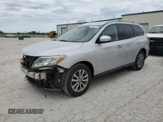 2016 Nissan Pathfinder SV with VIN 5N1AR2MN9GC637002, listed as a Copart auction lot 53257125 with 148,651 mi miles and Salvage Title. Bid and sale history available at carsss.com. Image 1.