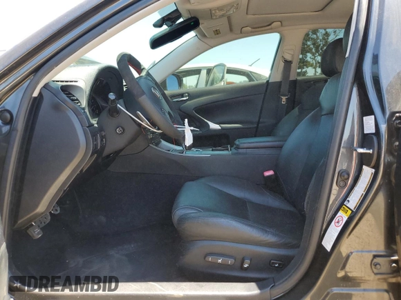 2007 Lexus IS 350 with VIN JTHBE262872008665, listed as a Copart auction lot 65542395 with 127,928 mi miles and Salvage title. Bid and sale history available at DreamBid. Image 7.