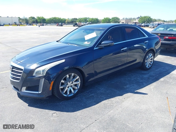 2016 Cadillac CTS Sedan RWD with VIN 1G6AP5SX8G0119984, listed as a IAAI auction lot 41679567 with 98,592 mi miles. Bid and sale history available at carsss.com. Image 2.