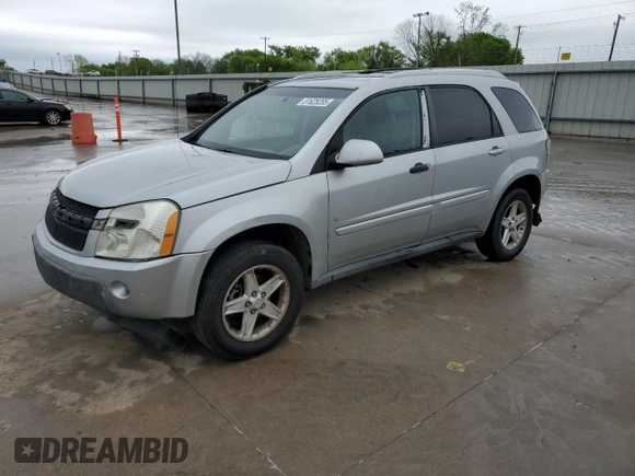 2006 Chevrolet Equinox LT with VIN 2CNDL63FX66029786, listed as a Copart auction lot 51625285 with 254,894 mi miles and Salvage Title. Bid and sale history available at carsss.com. Image 1.