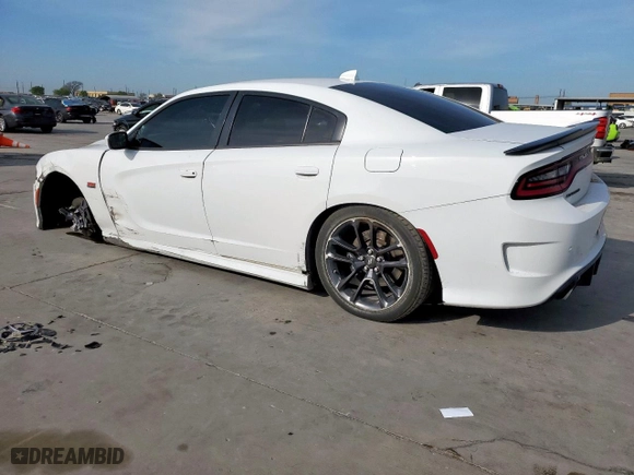 2022 Dodge Charger Scat Pack with VIN 2C3CDXGJ6NH257129, listed as a Copart auction lot 49220135 with 36,043 mi miles and Salvage Title. Bid and sale history available at carsss.com. Image 2.
