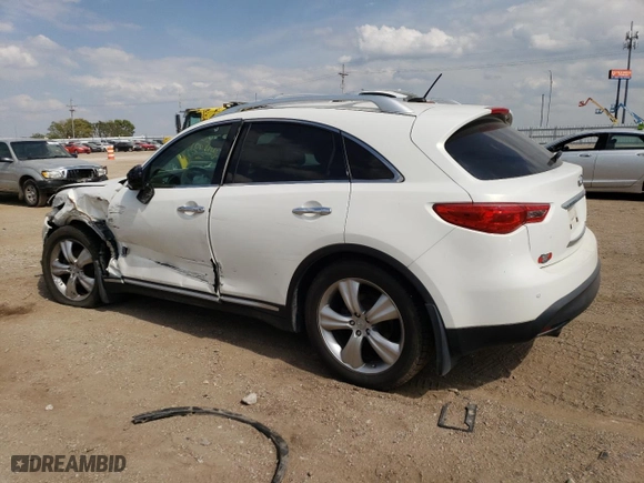 2009 Infiniti FX35 with VIN JNRAS18W09M151312, listed as a Copart auction lot 71401194 with 72,583 mi miles and Clean Title. Bid and sale history available at carsss.com. Image 2.