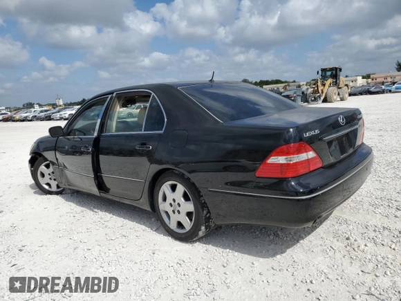 2005 Lexus LS 430 z VIN JTHBN36F755014039, wystawiony jako Copart lot #54259665 z przebiegiem 198 475 mil mil oraz Szkoda całkowita • Salvage title. Historia ofert i sprzedaży dostępna na DreamBid. Obrazek 2.