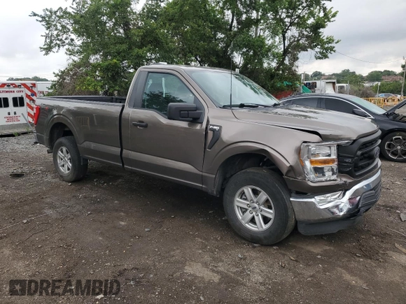 2022 Ford F-150 XL with VIN 1FTMF1EB8NKD95234, listed as a Copart auction lot 63814855 with 89,078 mi miles and Salvage title. Bid and sale history available at DreamBid. Image 4.