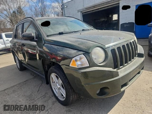 2007 Jeep Compass Sport with VIN 1J8FF47W57D122584, listed as a Copart auction lot 48618505 with 130,171 mi miles and Clean Title. Bid and sale history available at carsss.com. Image 1.