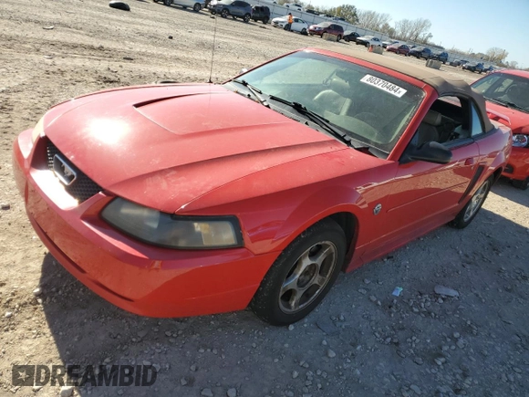 2004 Ford Mustang Deluxe with VIN 1FAFP44404F123235, listed as a Copart auction lot 80370484 with 1,779,265 mi miles and Clean Title. Bid and sale history available at carsss.com. Image 1.