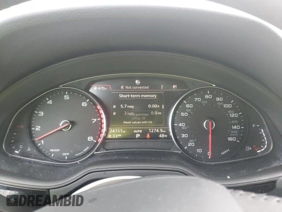2019 Audi Q7 Premium z VIN WA1AAAF73KD031566, wystawiony jako Copart lot #57847165 z przebiegiem 24 151 mil mil oraz Szkoda całkowita • Salvage title. Historia ofert i sprzedaży dostępna na DreamBid. Obrazek 9.