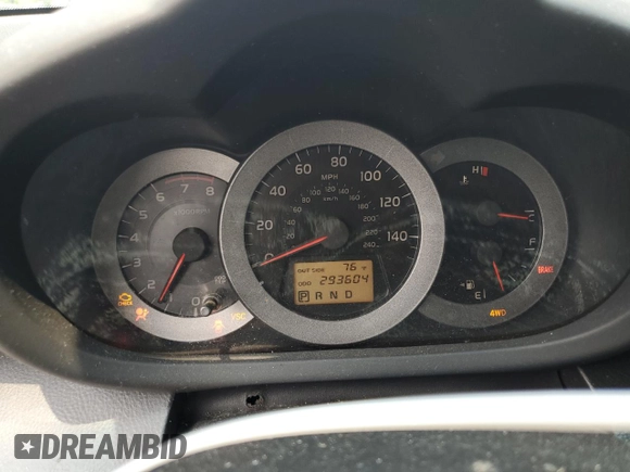 2006 Toyota RAV4 Sport with VIN JTMBK32V265009176, listed as a Copart auction lot 59352885 with 293,604 mi miles and Clean title. Bid and sale history available at DreamBid. Image 9.