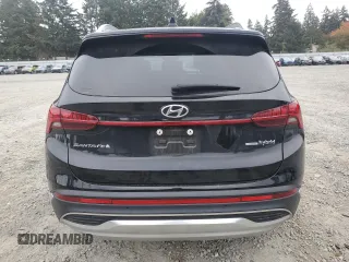 2022 Hyundai Santa Fe Hybrid SEL Premium with VIN KM8S3DA11NU029629, listed as a Copart auction lot 75606294 with 44,110 mi miles and Salvage Title. Bid and sale history available at carsss.com. Image 6.