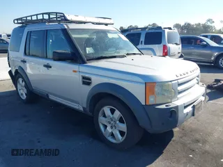 2006 Land Rover LR3 HSE with VIN SALAG25496A351587, listed as a IAAI auction lot 41237490 with 143,056 mi miles. Bid and sale history available at carsss.com. Image 1.