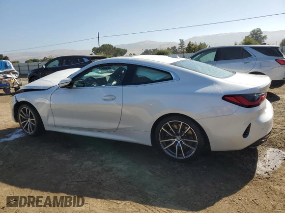 2025 BMW 4 Series 430i с VIN WBA43DA03SCS78789, выставлен на аукционе Copart как лот 60726255 с пробегом 22 503 миль миль и Чистый • Clean title. История ставок и продаж доступна на DreamBid. Изображение 2.
