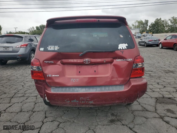 2006 Toyota Highlander w/3rd Row with VIN JTEEP21A960153890, listed as a Copart auction lot 53866315 with 173,331 mi miles and Salvage Title. Bid and sale history available at carsss.com. Image 6.