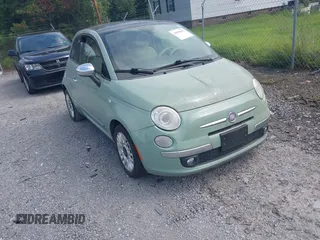 2012 FIAT 500 Lounge with VIN 3C3CFFCR1CT344330, listed as a IAAI auction lot 42856662 with 135,843 mi miles and . Bid and sale history available at DreamBid. Image 1.
