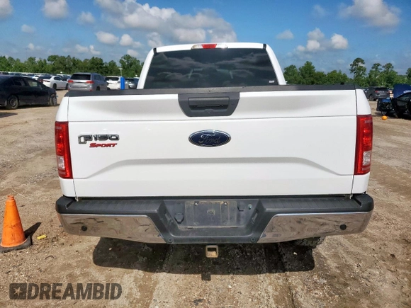 2017 Ford F-150 XL with VIN 1FTEX1EP3HKC92899, listed as a Copart auction lot 58803745 with 190,419 mi miles and Salvage title. Bid and sale history available at DreamBid. Image 6.