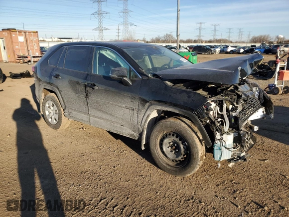 2022 Toyota RAV4 LE with VIN 2T3G1RFV2NC294167, listed as a Copart auction lot 43970325 with 32,092 mi miles and Salvage Title. Bid and sale history available at carsss.com. Image 4.