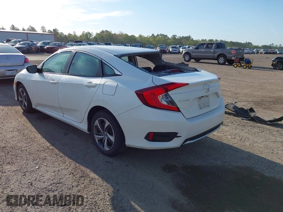2020 Honda Civic LX with VIN 19XFC2F62LE212421, listed as a IAAI auction lot 41909995 with 46,312 mi miles and . Bid and sale history available at DreamBid. Image 3.