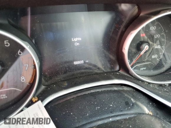 2018 Jeep Compass Altitude with VIN 3C4NJCBB2JT407423, listed as a Copart auction lot 65131134 with 66,605 mi miles and Salvage title. Bid and sale history available at DreamBid. Image 9.